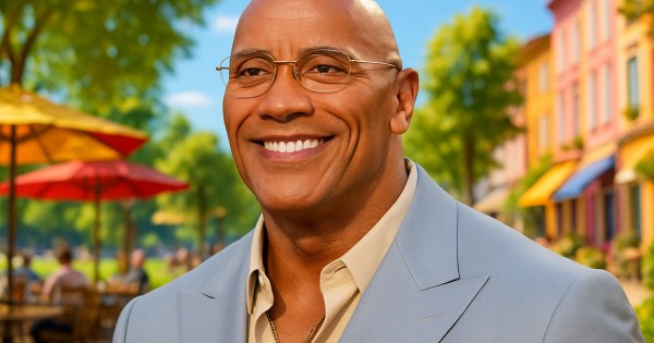 Dwayne Johnson smiling as your perfect celebrity mate match result