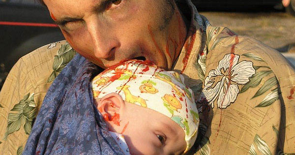 Confident survivor thriving long-term during a intense zombie apocalypse
