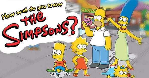 Simpsons family in different stances