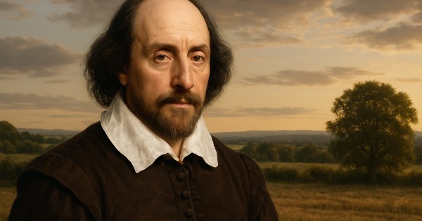 Personality quiz result showing William Shakespeare as your past life figure