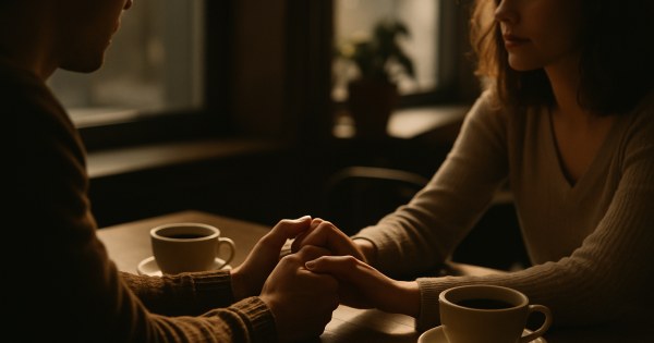 couple holding hands