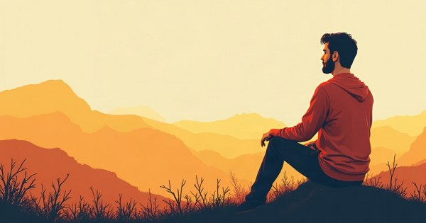 Person sitting alone looking contemplative after a competitive loss.