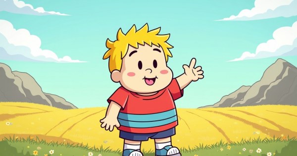 Ralph Wiggum smiling blankly in Springfield Elementary classroom.
